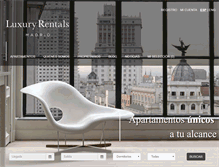 Tablet Screenshot of luxuryrentalsmadrid.com